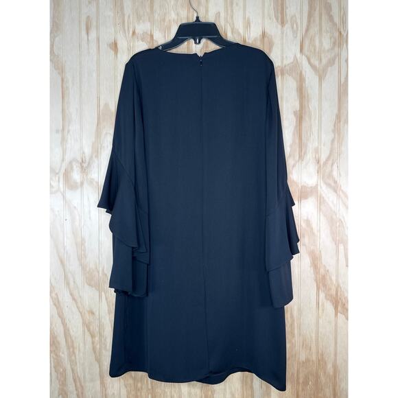 Kobi Halperin Black Ruffle Boho Sleeve Dress Medium, Dark Cottagecore, Fairygoth - Picture 3 of 11